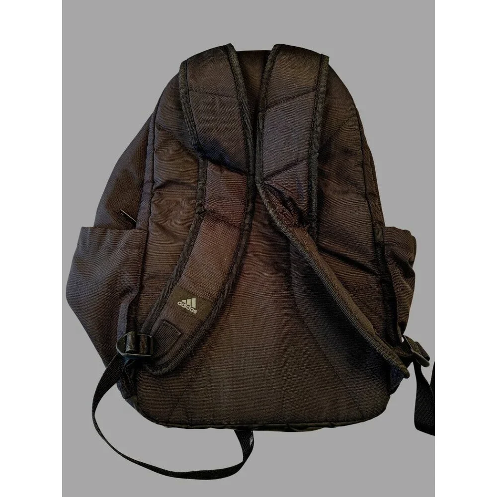 Adidas Defender Black Backpack 4 Ouside Zipper Pockets Water Bottle Pocket